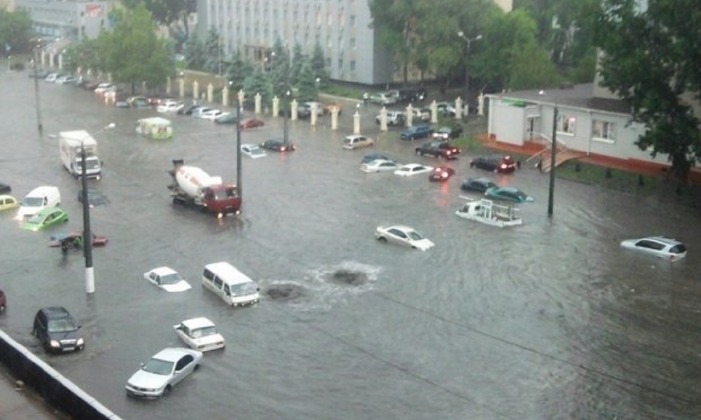 Одесса. Потоп после дождя